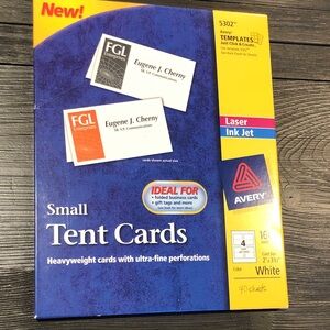 Avery Small Tent Cards